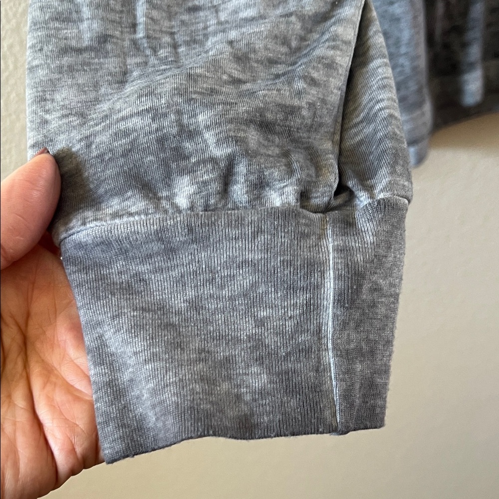 Disney Gray Long Sleeve Shirt with Stitch and Floral Design - Picture 3 of 6